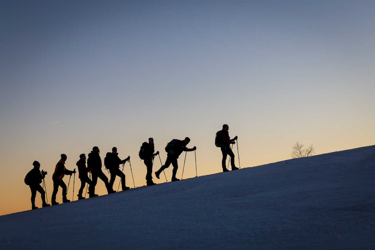gite escursioni organizzate ciaspole neve camminate vicino Milano Como Varese Novara Vercelli Biella